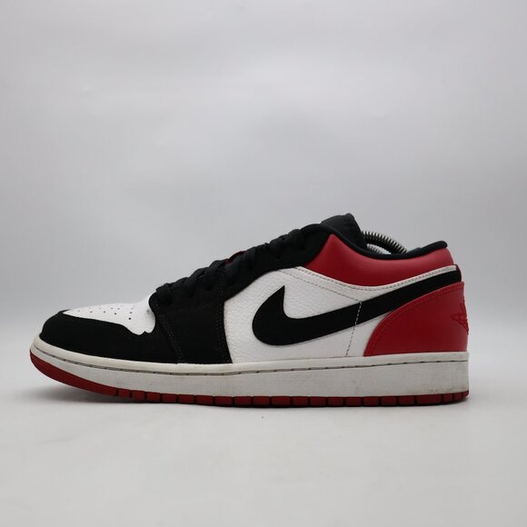 Nike Air Jordan 1 Retro Low Men\'s Size 10 Black Toe Athletic Sneakers 553558-116 main image 8